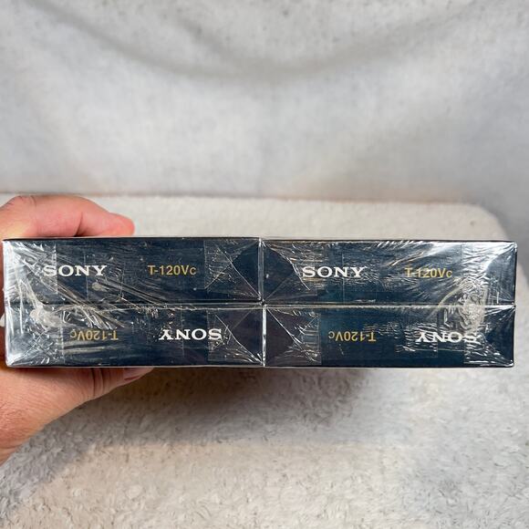 Sony T-120Vc Premium Grade Blank VHS Tape Sealed New Lot Of 4 VCR Tapes 80's - Picture 3 of 6